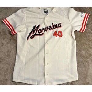 Yung Gravy Marvelous #40 Jersey White Baseball Shirt Rap Merch Large L Rare